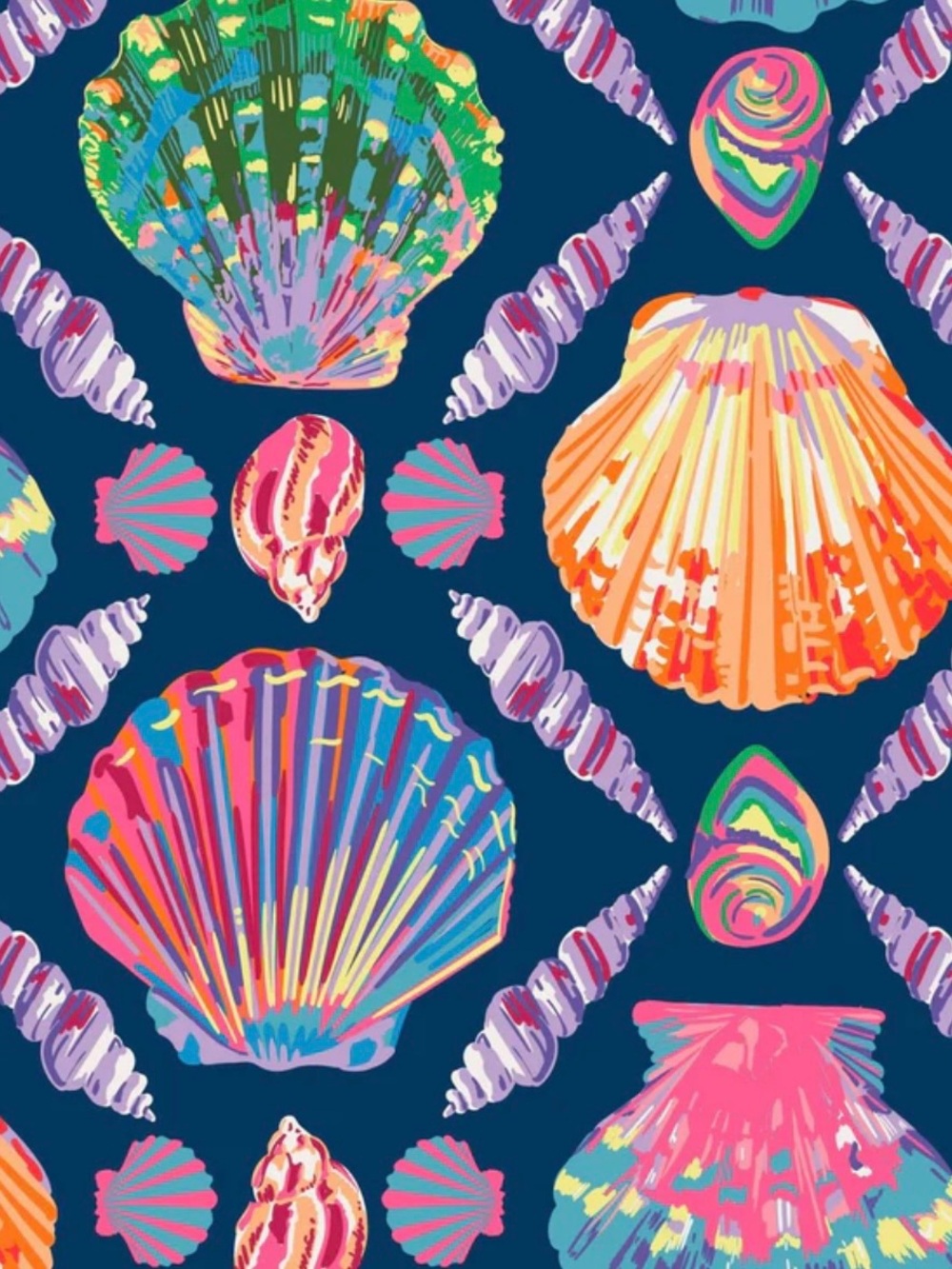 VERA BRADLEY MSRP $45 Essential Multi-Colored Umbrella in Seashell-ebrate Style - Picture 3 of 4